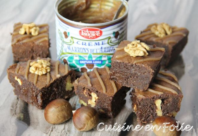 Brownie à la crème de marron
