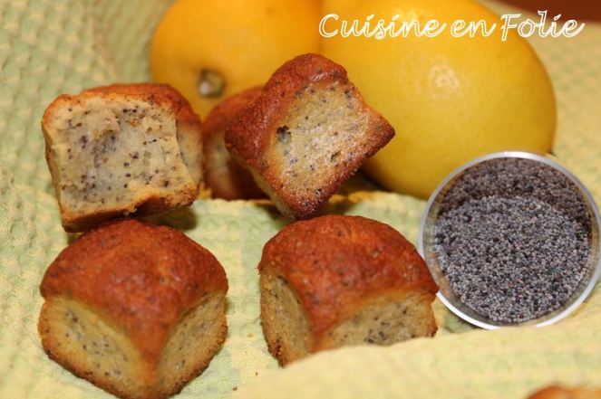 Cubes citron et pavot