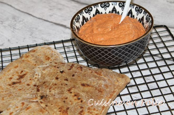 Muhammara et ses parathas