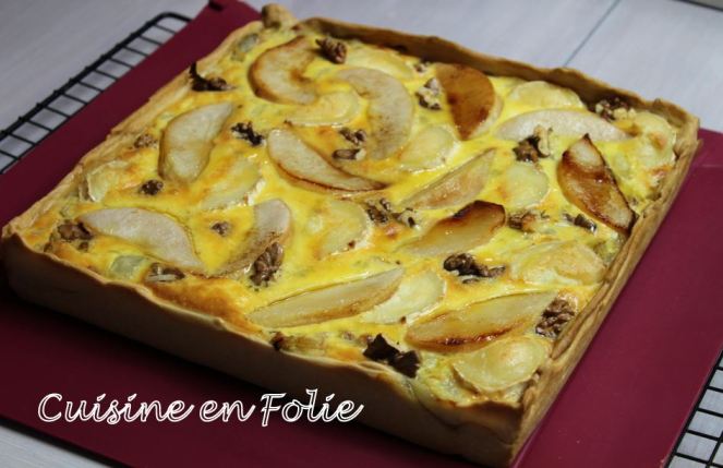 tarte chèvre endive et poire