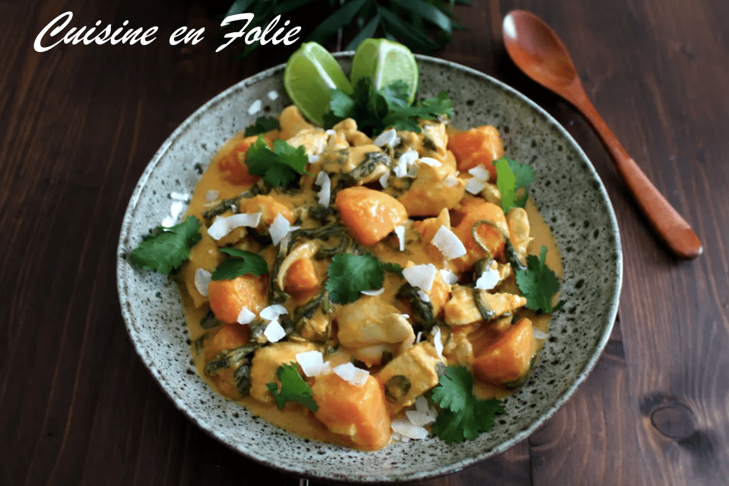 Curry de poulet à la noix de coco – Cuisine en Folie